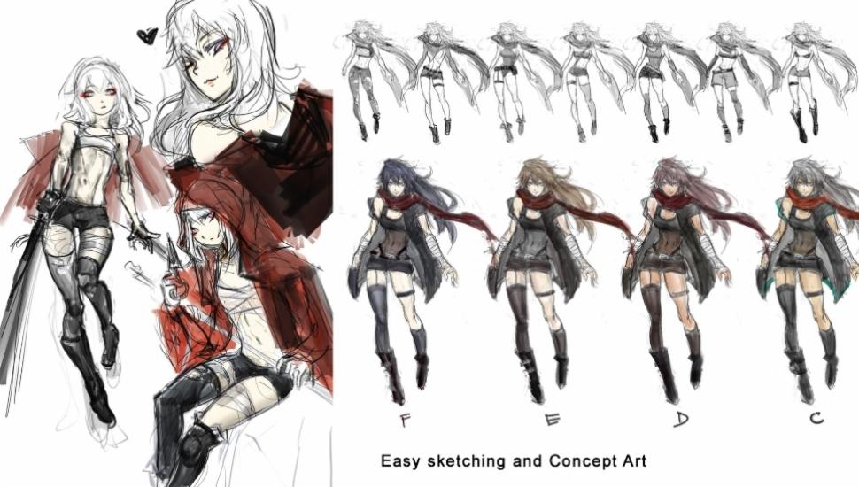 Joi Rudin画师专用的动漫角色绘画自定义PS笔刷合集的图片