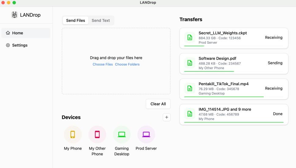 跨平台局域网文件传输实用工具分享的图片